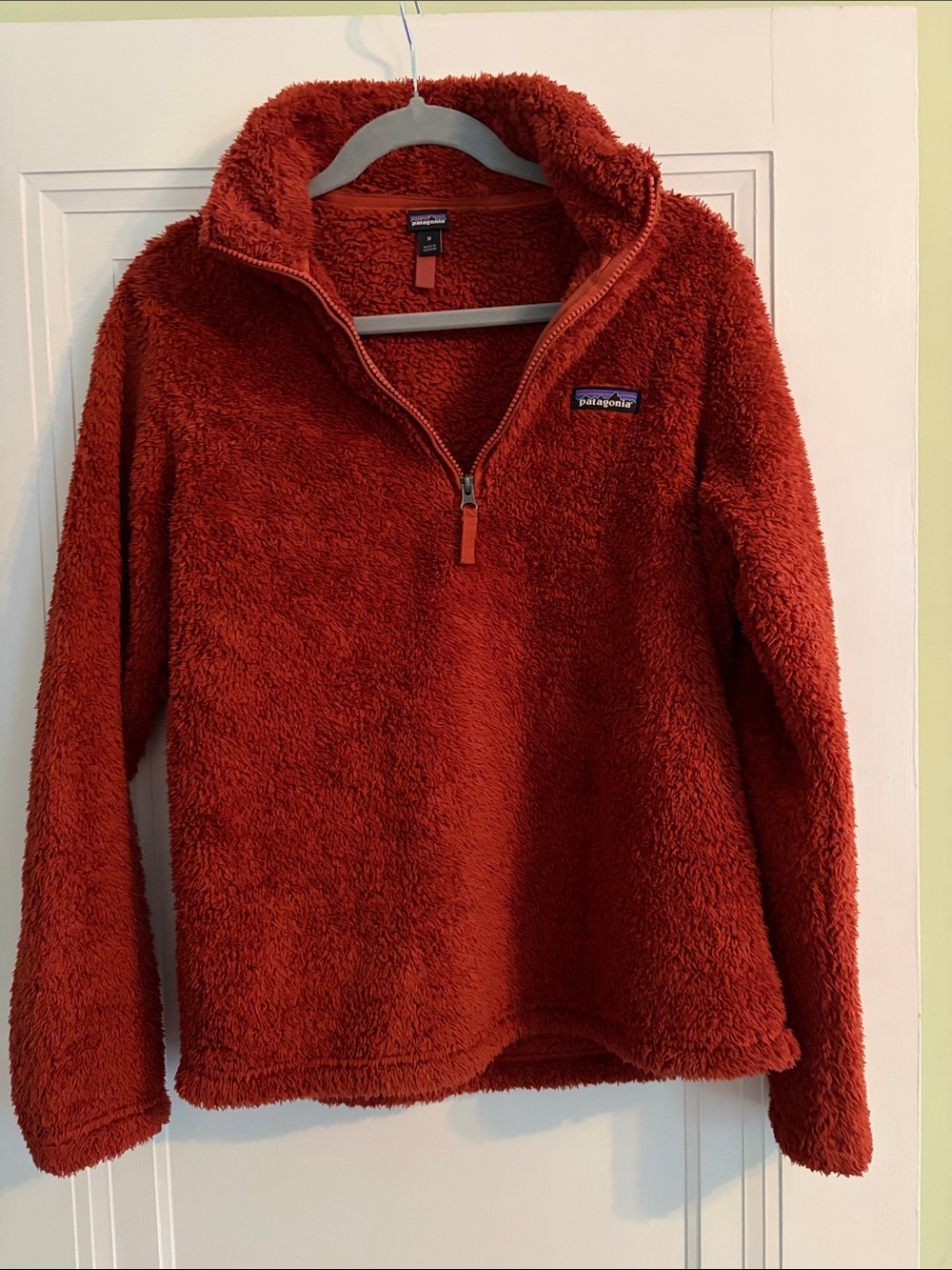 Patagonia Rust Los Gatos Plush Quarter-Zip Fleece Pullover